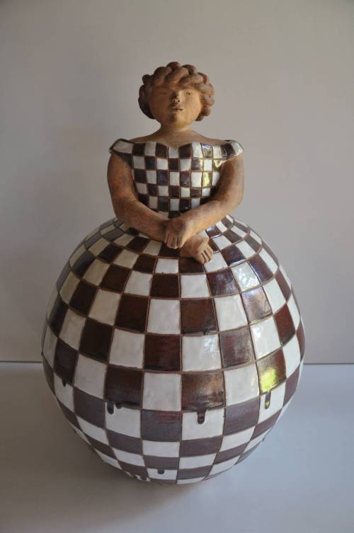 Femme robe à carreaux